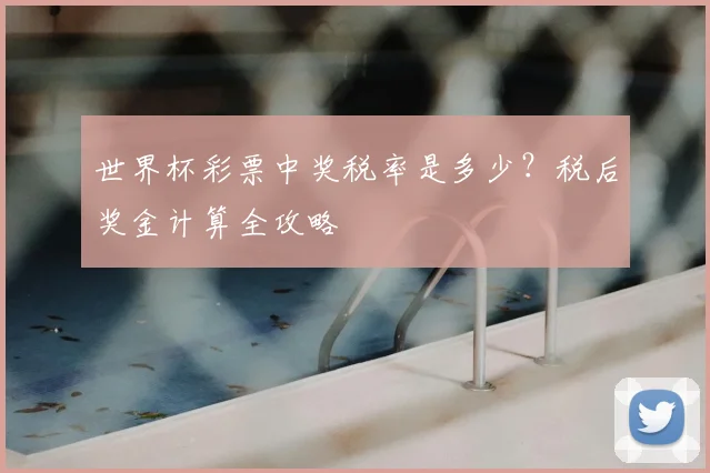世界杯彩票中奖税率是多少？税后奖金计算全攻略